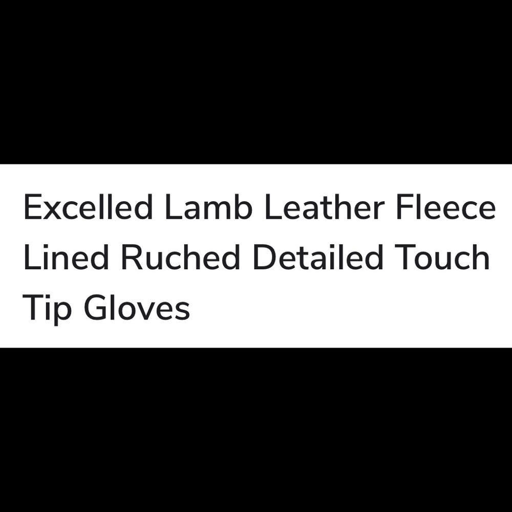 NWT. “Excelled” Women’s Lamb Leather Gloves - Picture 6 of 7